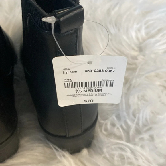 Worthington Black Western Ankle Boots For Women's 7.5M Metal Toe Caps - Picture 5 of 11